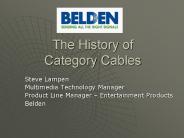 The History of Category Cables