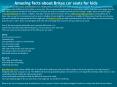 Amazing facts about Britax car seats for kids PowerPoint PPT Presentation