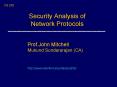 Security Analysis of Network Protocols PowerPoint PPT Presentation