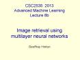 CSC2535: 2013 Advanced Machine Learning Lecture 8b  Image retrieval using multilayer neural networks Geoffrey Hinton PowerPoint PPT Presentation
