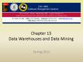 Chapter 15 Data Warehouses and Data Mining PowerPoint PPT Presentation