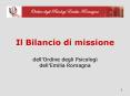 Il Bilancio di missione  dell PowerPoint PPT Presentation