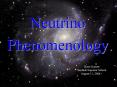 The Neutrino World PowerPoint PPT Presentation