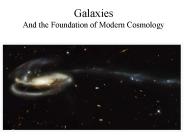 Galaxies And the Foundation of Modern Cosmology