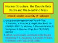 Nuclear Structure, the Double Beta Decay and the Neutrino Mass PowerPoint PPT Presentation