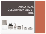 Analytical Description about RBA