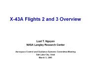 X-43A Flights 2 and 3 Overview