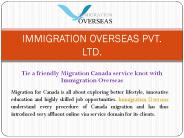 A Friendly Migration Canada Service at Immigration Overseas