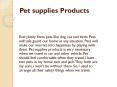 Pet products online