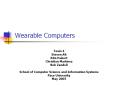 Wearable Computers PowerPoint PPT Presentation