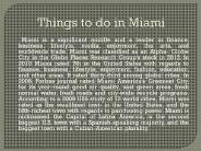 Things to do in Miami