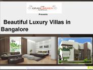 Beautiful Luxury Villas in Bangalore