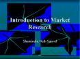 Introduction to Market Research PowerPoint PPT Presentation