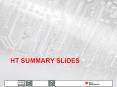 HT Summary Slides PowerPoint PPT Presentation