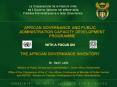 AFRICAN GOVERNANCE AND PUBLIC ADMINISTRATION CAPACITY DEVELOPMENT PROGRAMME PowerPoint PPT Presentation
