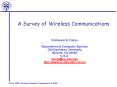 A Survey of Wireless Communications PowerPoint PPT Presentation