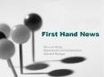 First Hand News PowerPoint PPT Presentation