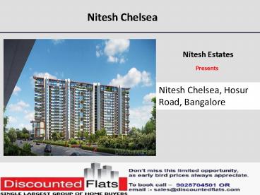 2 bhk Flat sale in Nitesh Chelsea
