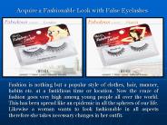 Fashionable Look with False Eyelashes