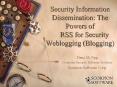 Security Information Dissemination: The Powers of  PowerPoint PPT Presentation