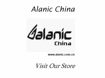 Introduction Wholesale Clothing Manufacturers Alanic China