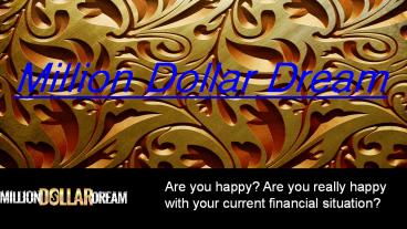 Million Dollar Dream System Review