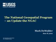 The National Geospatial Program 