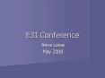 E3I Conference PowerPoint PPT Presentation