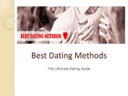 Best Dating Methods