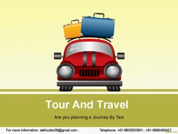 Tour and Travel Services