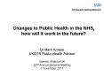 Changes to Public Health in the NHS, how will it work in the future? PowerPoint PPT Presentation