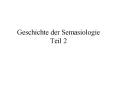 Geschichte der Semasiologie Teil 2 PowerPoint PPT Presentation