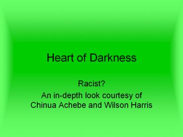 Heart of Darkness