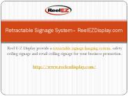 Retractable Signage System - Reel E-Z Display