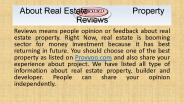 Real Estate Reviews