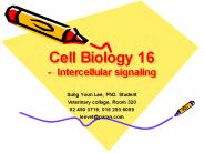 Cell Biology 16 - Intercellular signaling