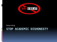 Stop academic dishonesty