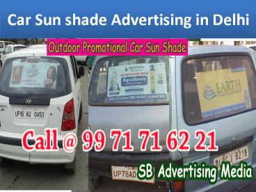 Car Banner Advertisement in Delhi