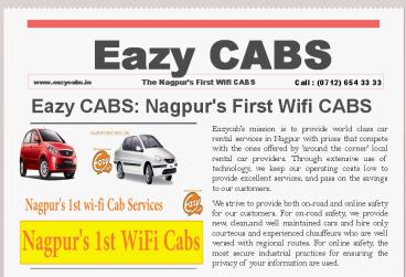 Car Rental Services Nagpur