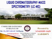 LC-MS INSTURMENTATION & APPLICATIONS