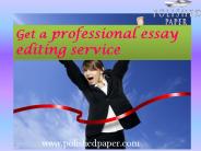 Get a professional essay editing service