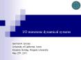 I/O monotone dynamical systems PowerPoint PPT Presentation