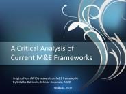 A Critical Analysis of Current M
