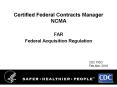Certified Federal Contracts Manager NCMA PowerPoint PPT Presentation