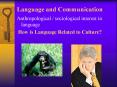 Language and Communication PowerPoint PPT Presentation
