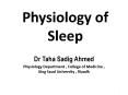 Physiology of Sleep PowerPoint PPT Presentation