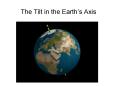 The Tilt in the Earth PowerPoint PPT Presentation