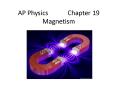 AP Physics      Chapter 19 Magnetism PowerPoint PPT Presentation
