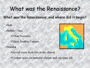 What was the Renaissance?