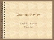 Grammar Review
